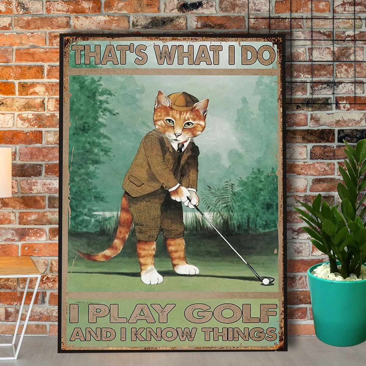 Cat Playing Golf I Play Golf And I K …