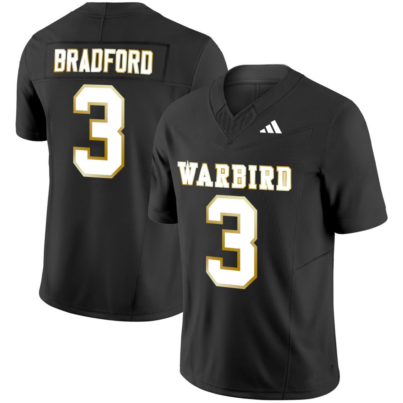 Bradford #3 Abilene Eagle Football Black Men Jersey – All Stitched