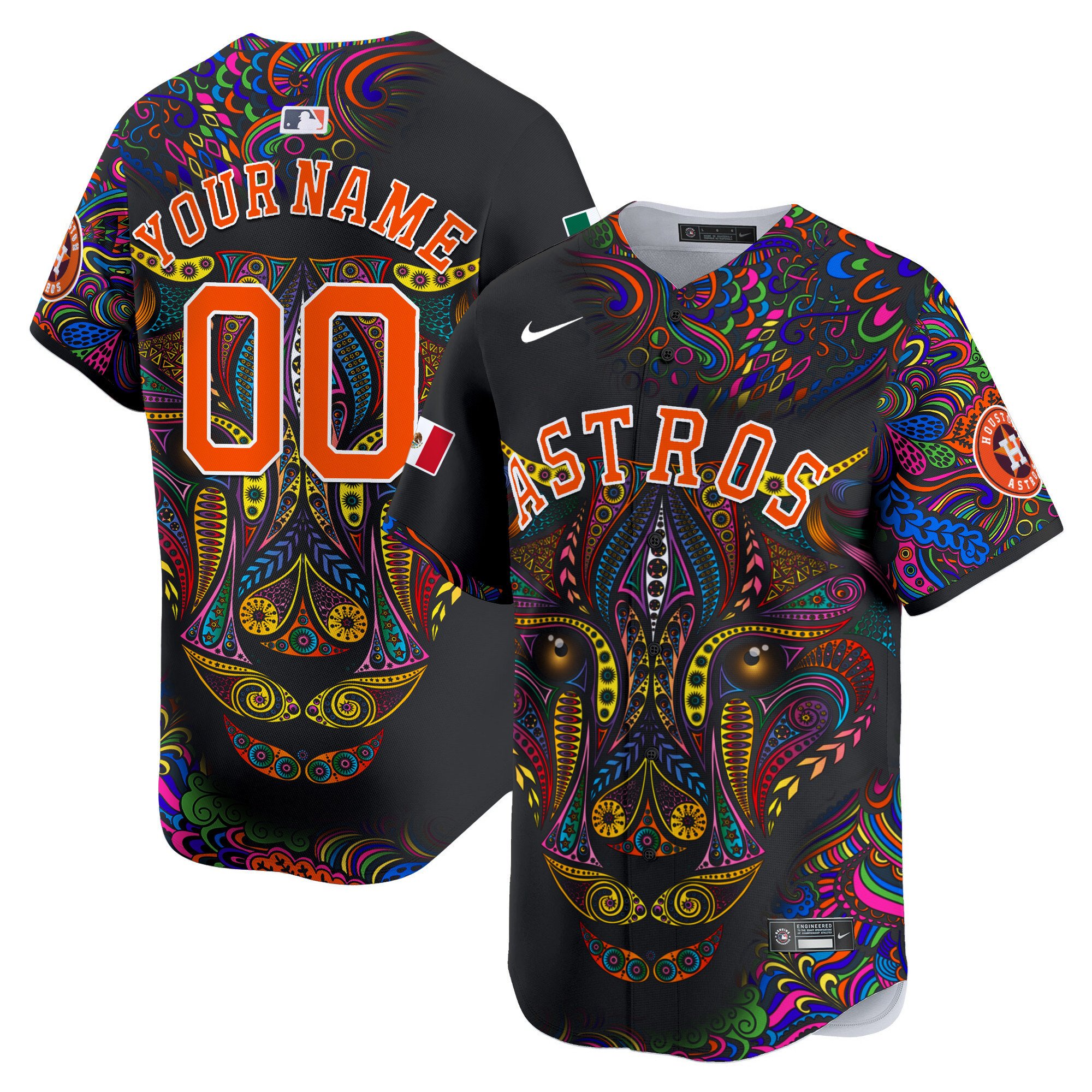 Astros Leopard Mexico Vapor Premier Limited Custom Jersey – Printed