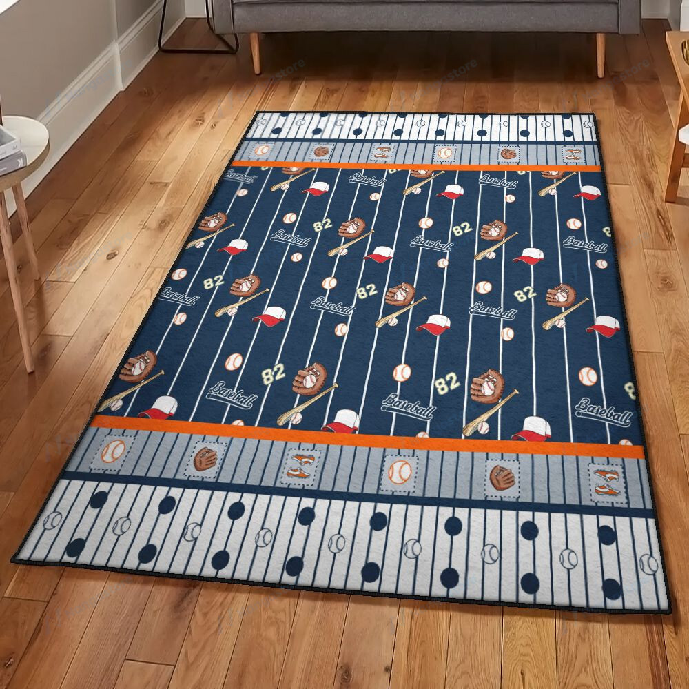 Baseball Bat Cool Rugs Baseball Area Rectangle Rugs Carpet Living Room Bedroom Availablerug Store