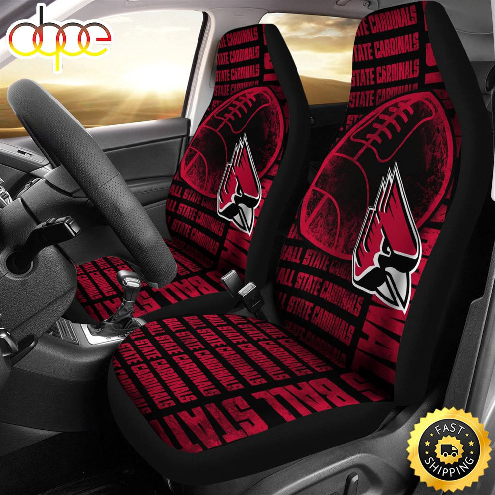 Gorgeous The Victory Ball State Cardinals Car Seat Cover Set CSC7621