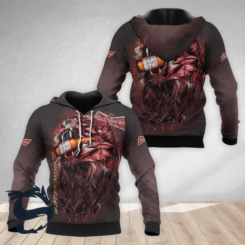 The Roaring Lion Budweiser Hoodie & Zip Hoodie