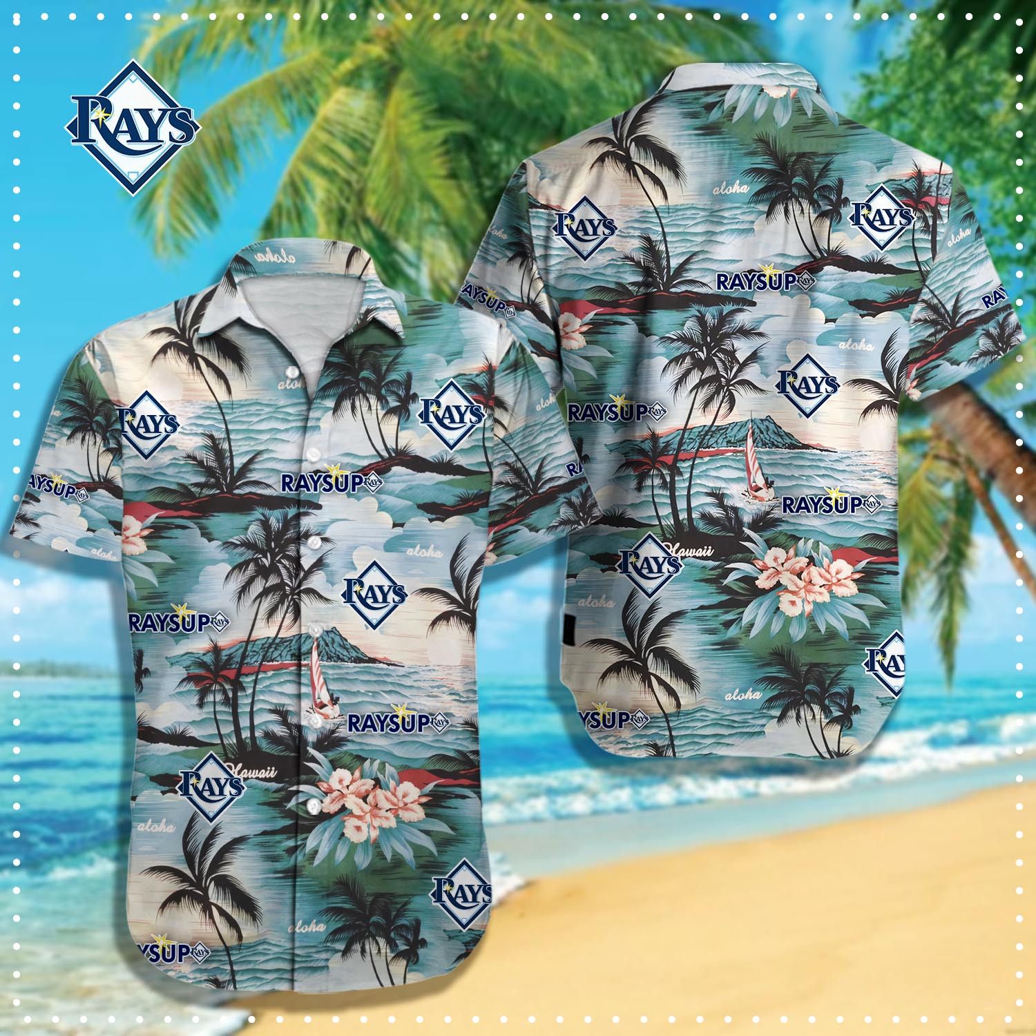 Tampa Bay Rays Exotic Tropical Vibe Summer Shirt