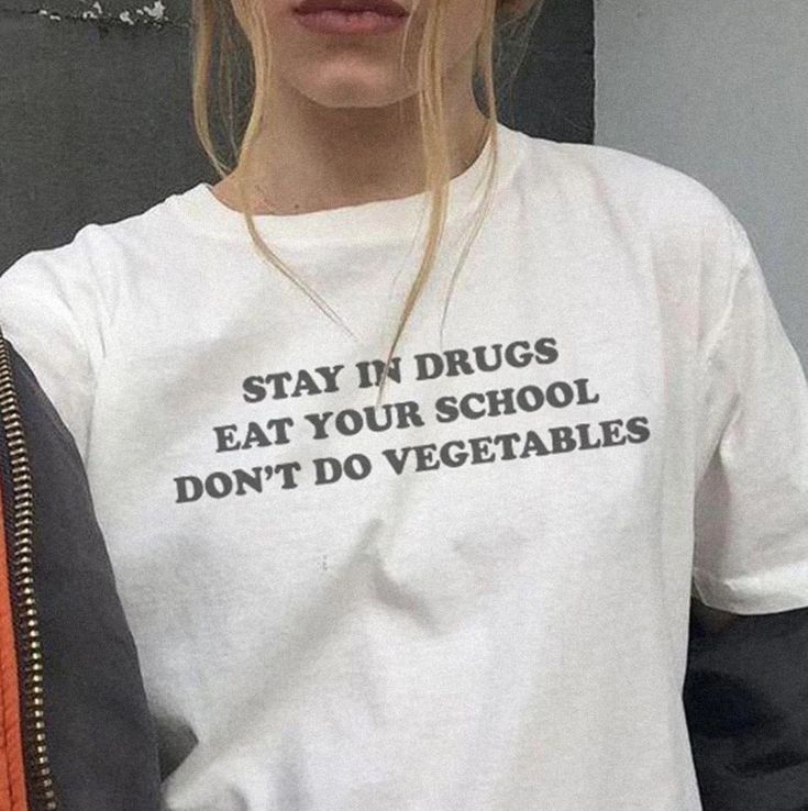 Free Shipping-“STAY IN DRUGS EAT YOUR SCHOOL” TEE from Outfit ideas Shirt Outfit Ideas Shirt Fashionstation 231
