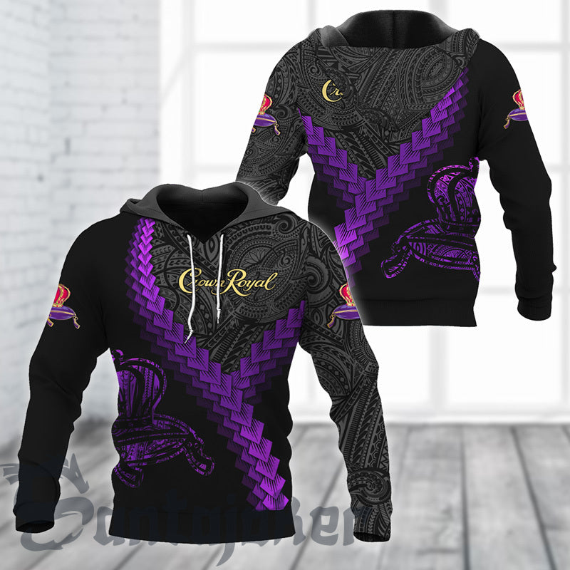 The Royal Crown Mandala Hoodie & Zip Hoodie