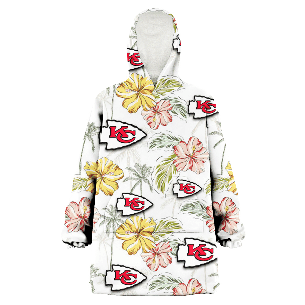 Kansas City Chiefs Sketch Red Yellow Coconut Tree White Background 3D Printed Hoodie Blanket Snug Hoodie
