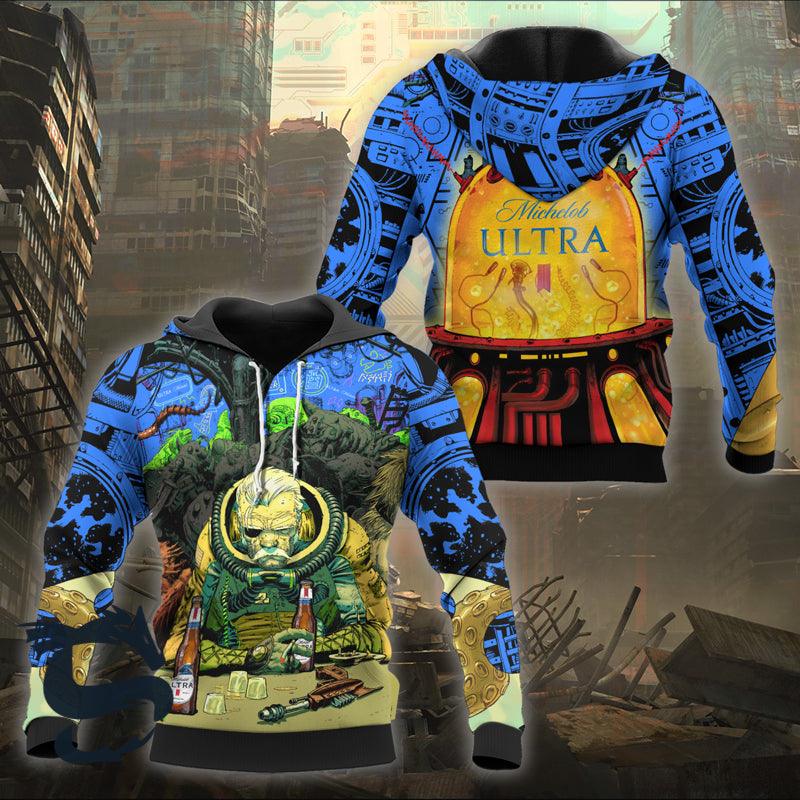 The Old Man Of Fear Agent Drink Michelob Ultra Hoodie & Zip Hoodie