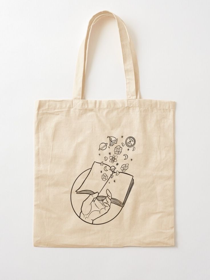 Book Lover Magic Journey Tote Bag by Arbornaut | Redbubble, Best Tote Bags Ideas, Cute Tote Bags Ideas, Tote Bag Design Ideas, Girls Tote Bag, Best Canvas Tote Bags Ideas