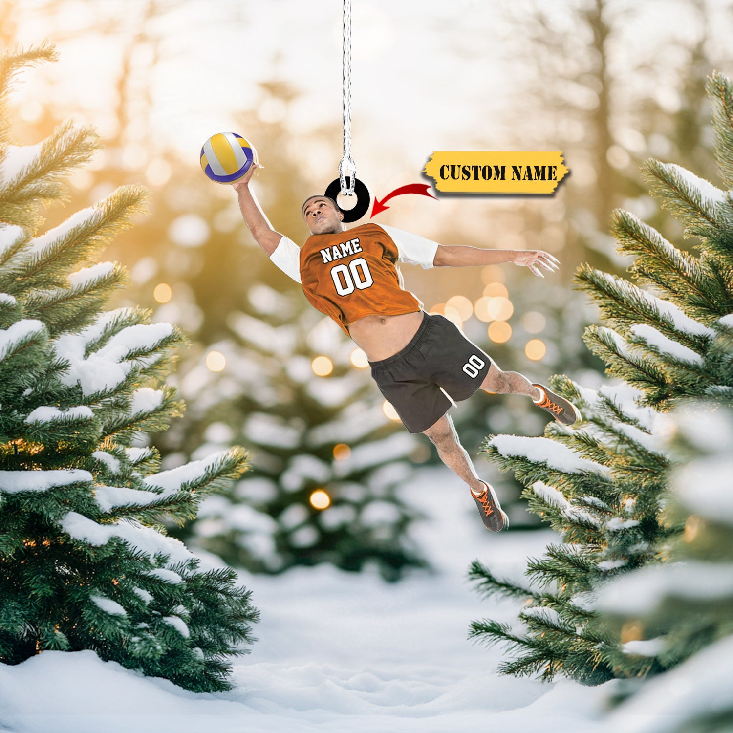 Mostprints Personalized Volleyball Ornament, Volleyball Christmas Ornament, Beach Volleyball Gift For Volleyball Players Volleyball Ornament342342, Ornament Decoration, Ornament For Gift, Ornament Christmas X Halloween Collection From Snorider
