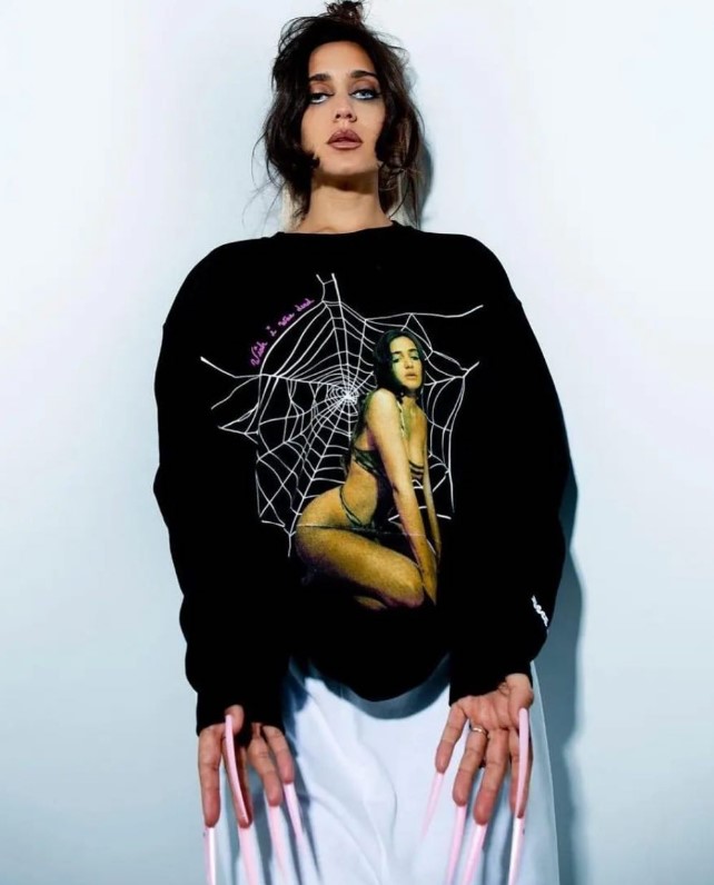 Deadly Doll Spiderweb Crewneck Sweater Jesse Jo Stark Shirt Outfit