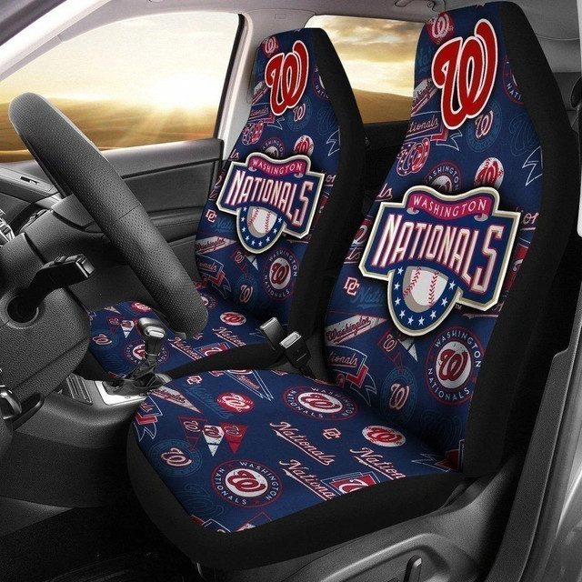 Washington Nationals Car Seat Cover Set For Fan Gifts Team Essence On the Move CSC1927