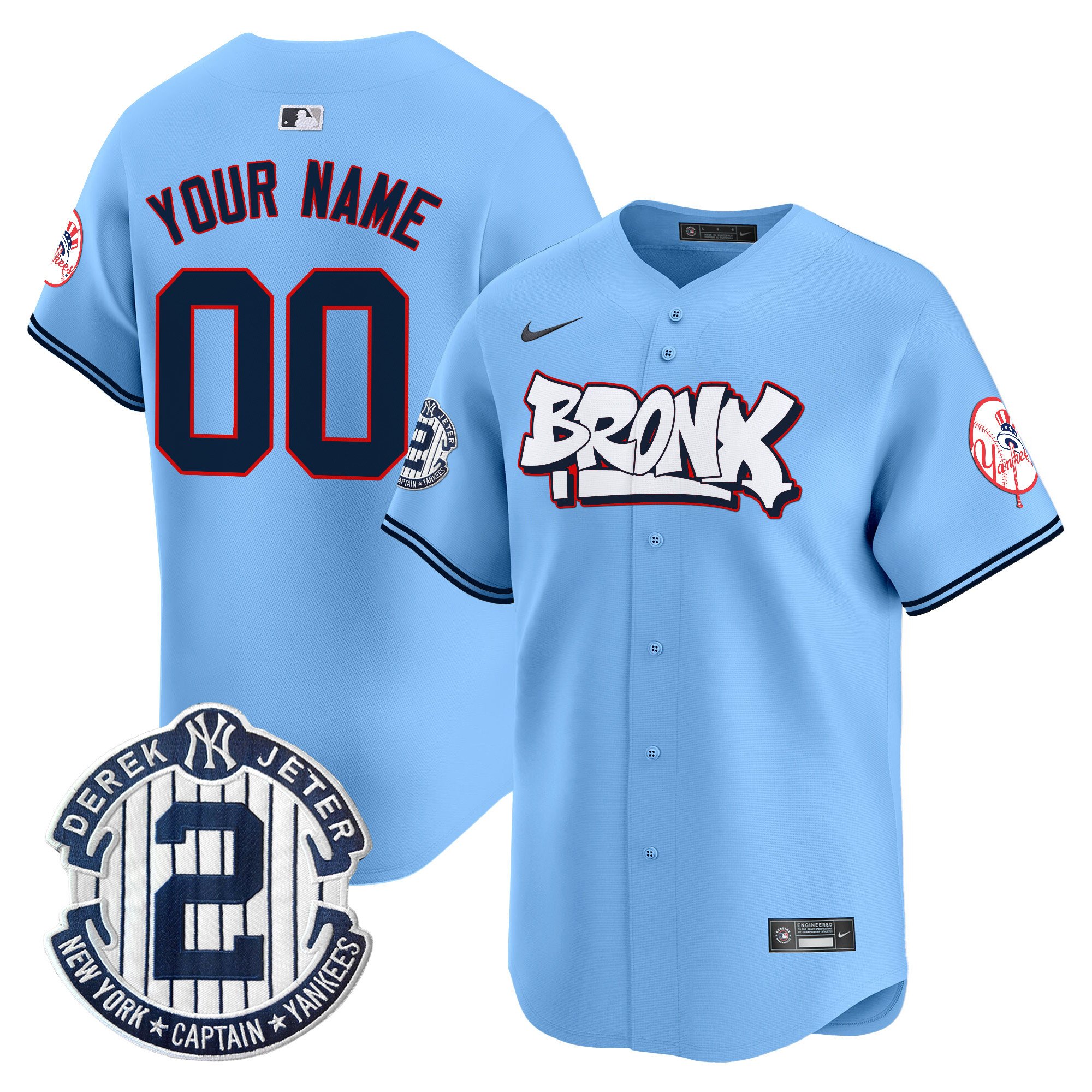 Unisex New York Yankees The Bronx Graffiti Vapor Premier Limited Custom Jersey V4 – All Stitched