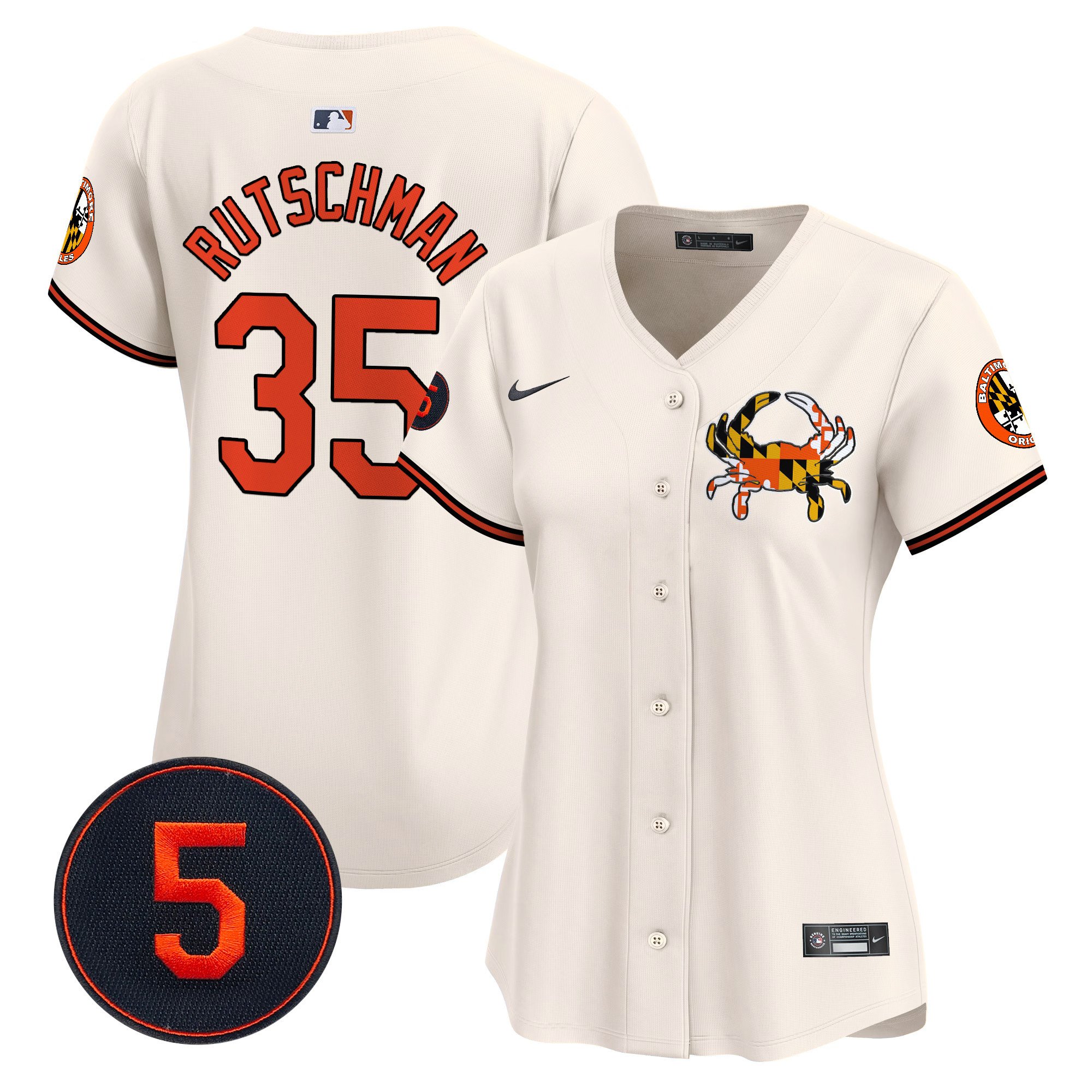 Women’S Baltimore Orioles Robinson Patch Vapor Premier Limited Jersey V3 – All Stitched