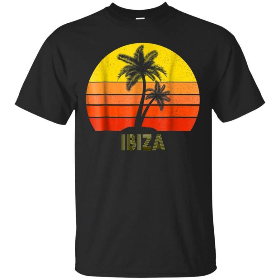 AGR Ibiza Sunset Vintage Retro Graphic T Shirt Jaq T-shirt