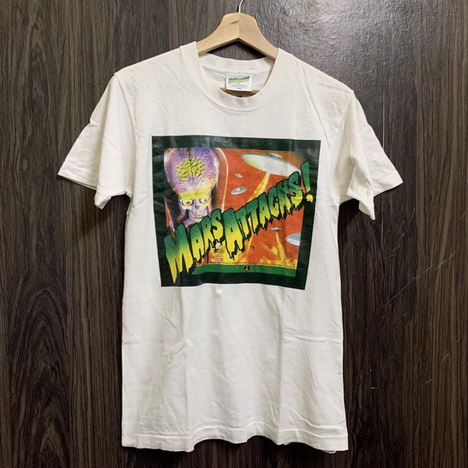 Vintage 90S Mars Attacks Movie 1996 Warner Bross T Shirt S