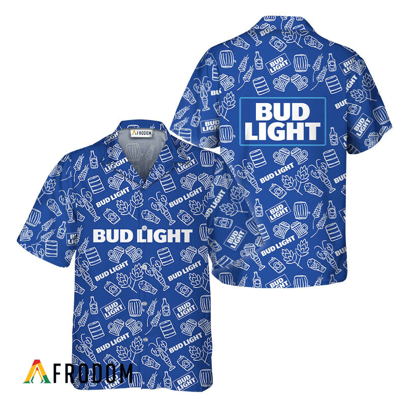 Bud Light Doodle Art Hawaiian Shirt