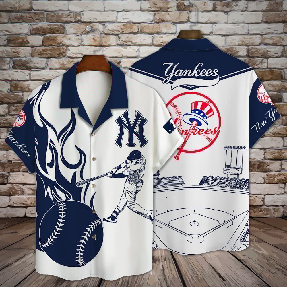 New York Yankees Major League Baseball 3D Print Hawaiian Shirt Shml