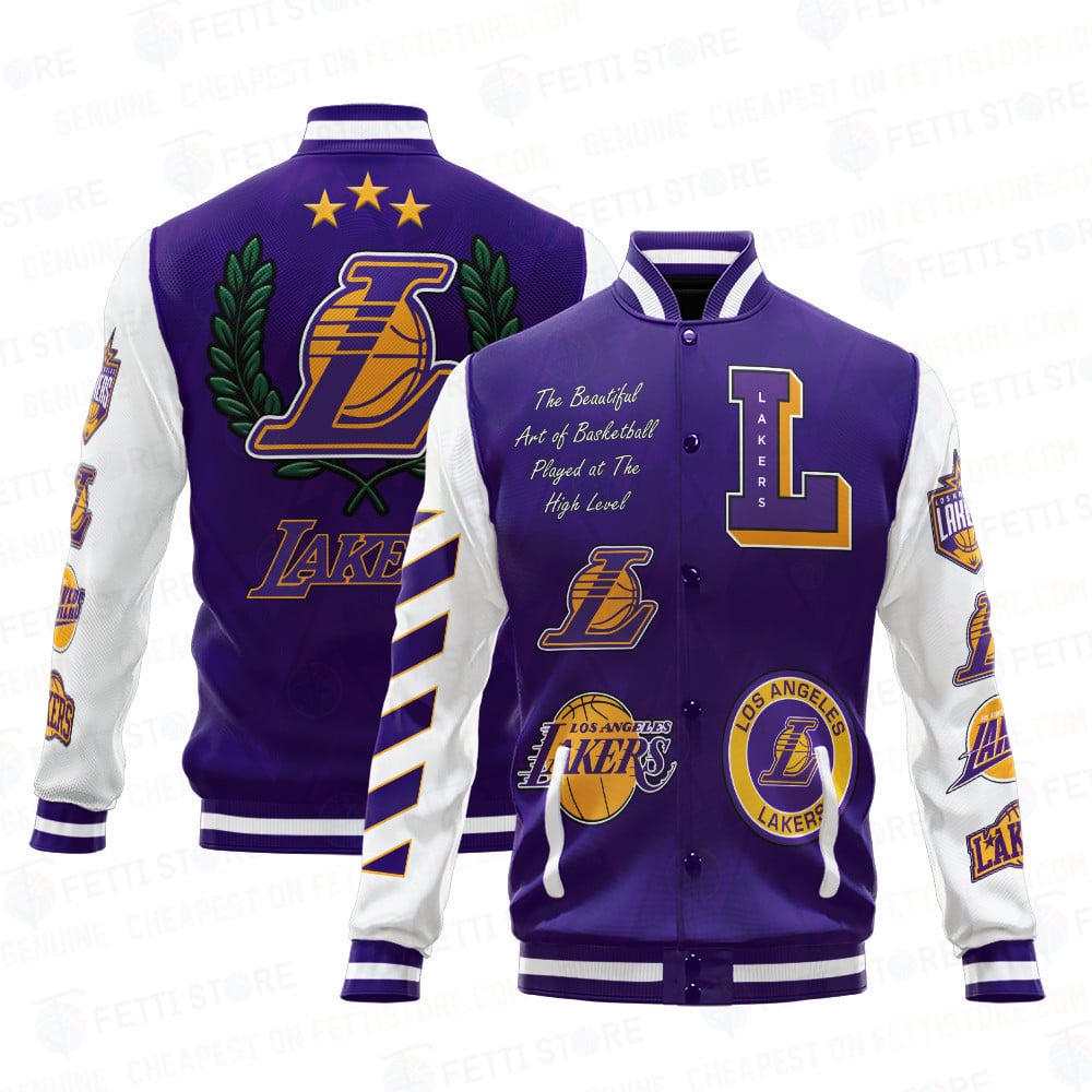 Los Angeles Lakers National Basketball Association Varsity Jacket SH Ver 04