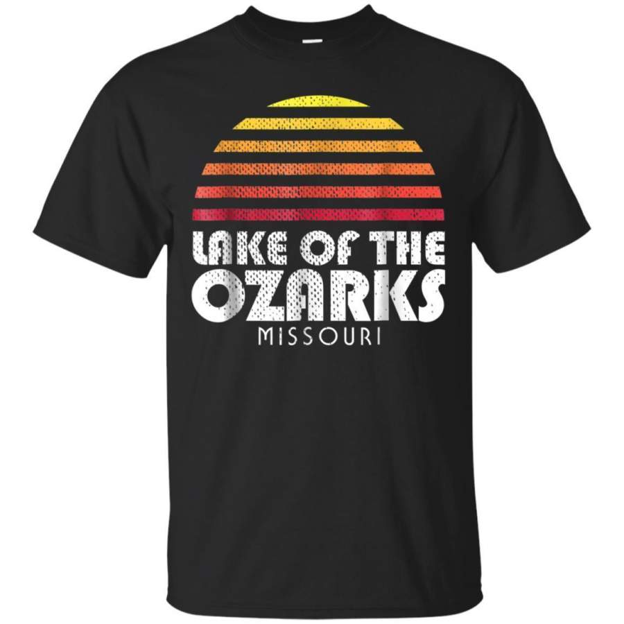 AGR Lake Of The Ozarks Ms Shirt  Retro Vintage Style Sunset Jaq T-shirt