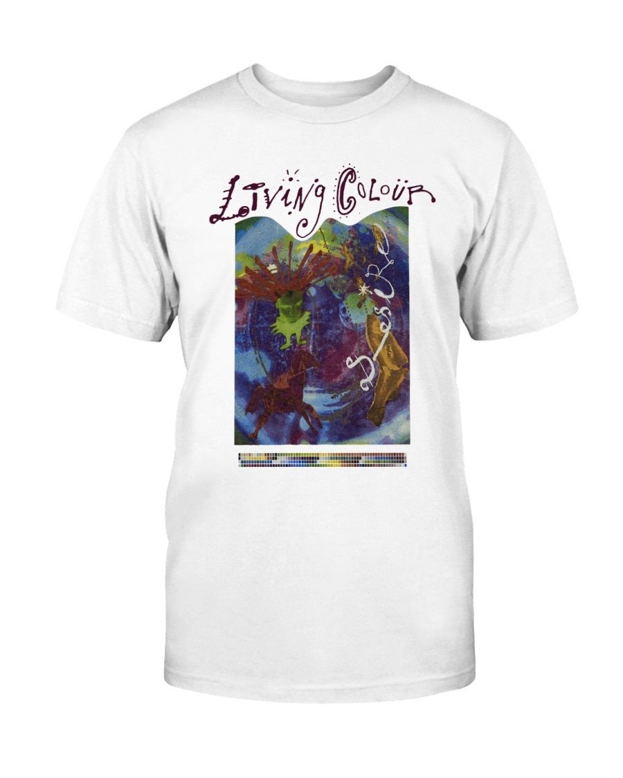 Vintage 80S Living Colour Rock Band T Shirt 211027