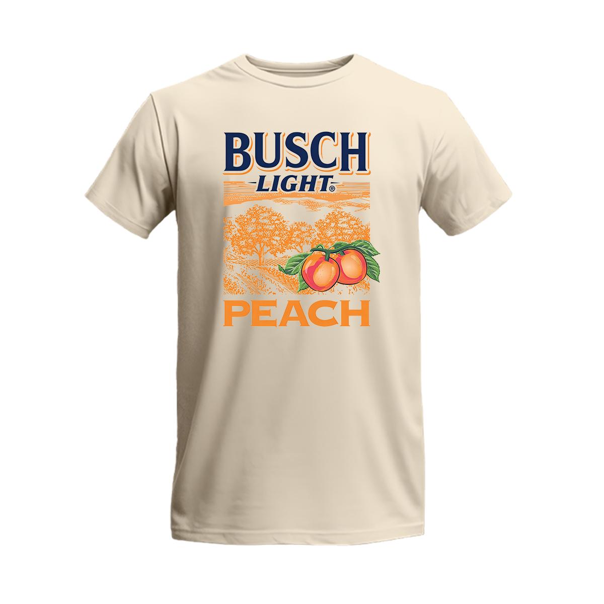 Busch Light Peach Scenic T-shirt Busch Light Short T-Shirt