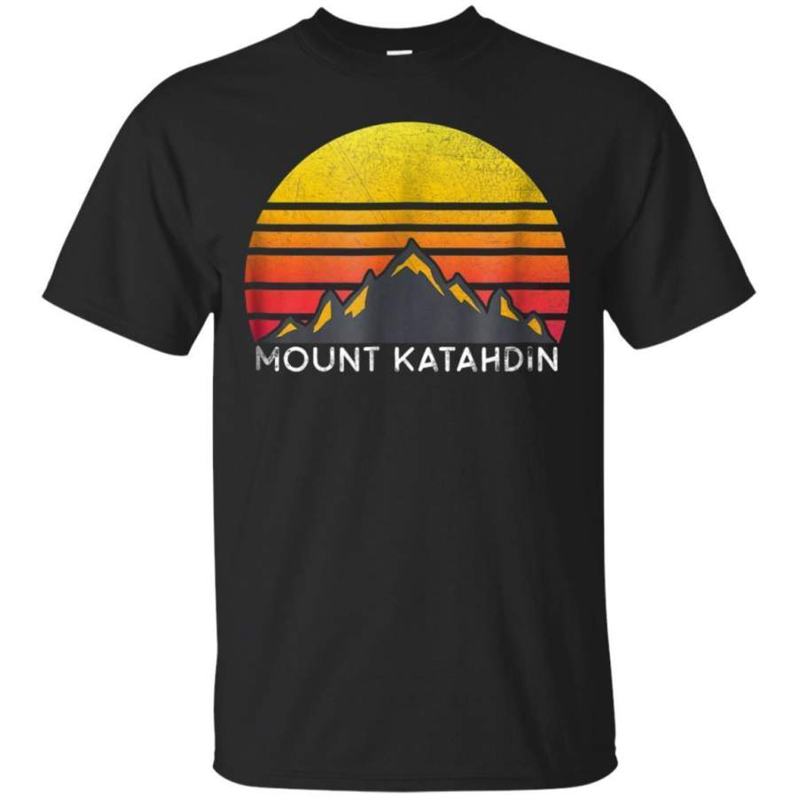 AGR Mount Katahdin Maine Sunset Hiking Vintage T Shirt Jaq T-shirt