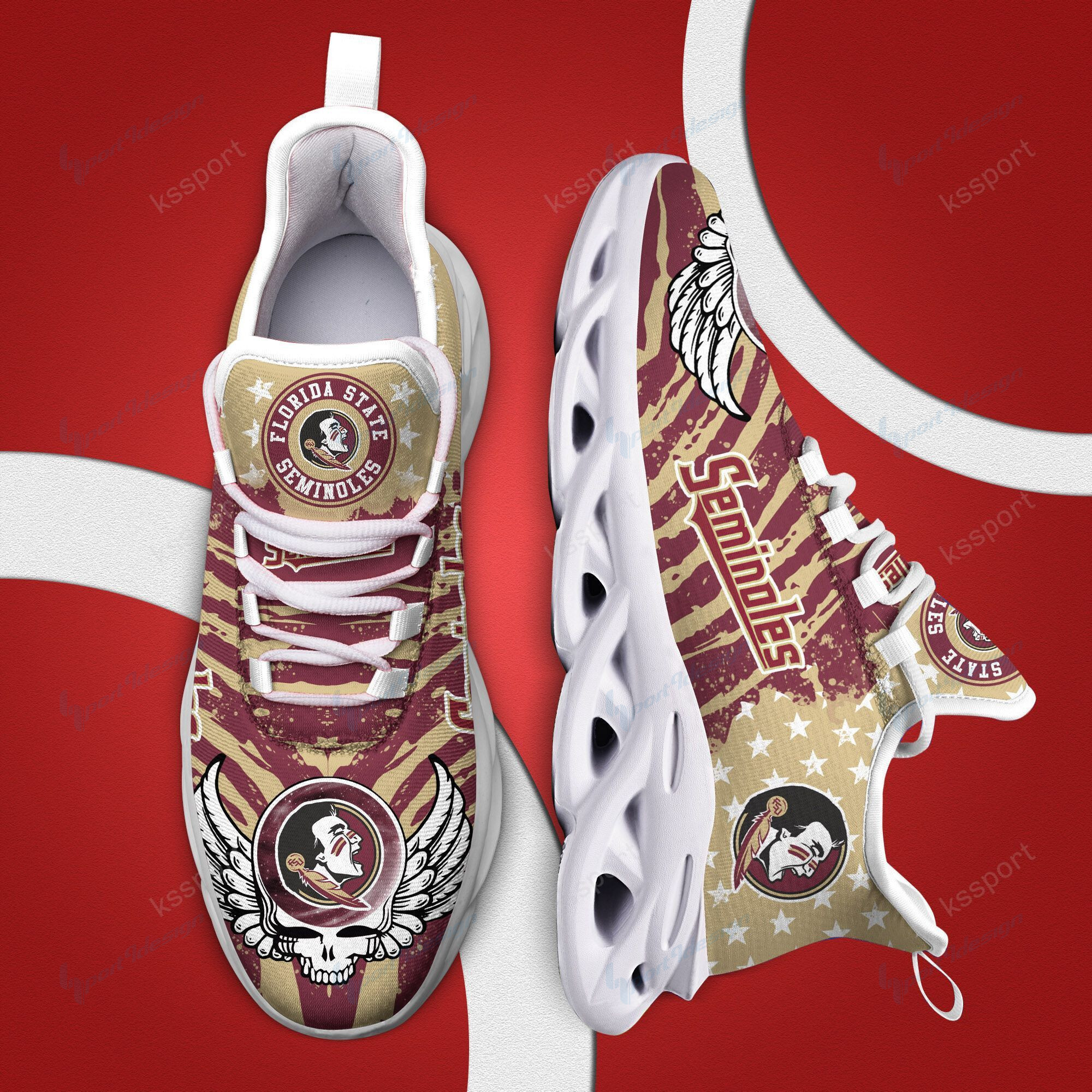 Florida State Seminoles Clunky Sneaker Max Soul Shoes 358