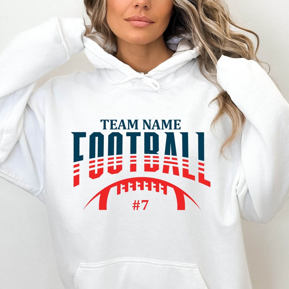 Custom Football Hoodie, Football Sweat, Football Season Hoodie, Sports Mom Sweat, Youth Football Hoodie, Football Sweat, Game Day Hoodie - Halloween Collection From Snorider