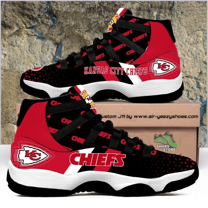 Kansas City Chiefs Air Jordan 11 Shoes Sport Sneakers