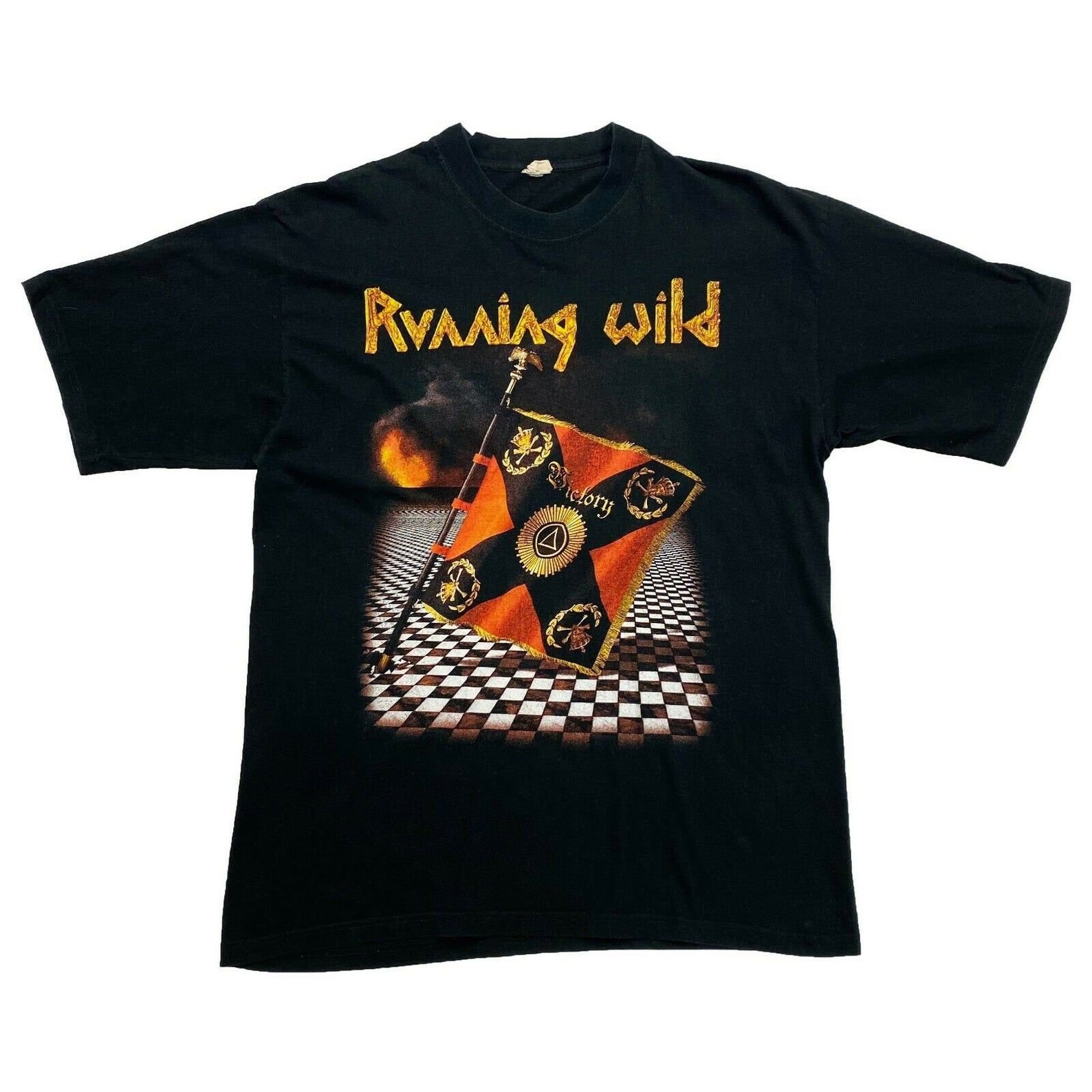 Running Wild Victory Tour 2000 Tshirt | Vintage German Heavy Metal Band Music