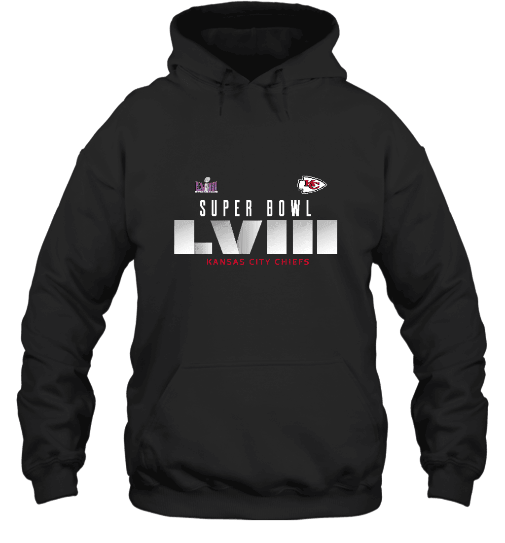 Kansas City Chiefs Super Bowl LVIII Text Unisex 2D Hoodie