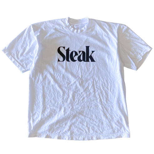 Steak Text T shirt Outfit