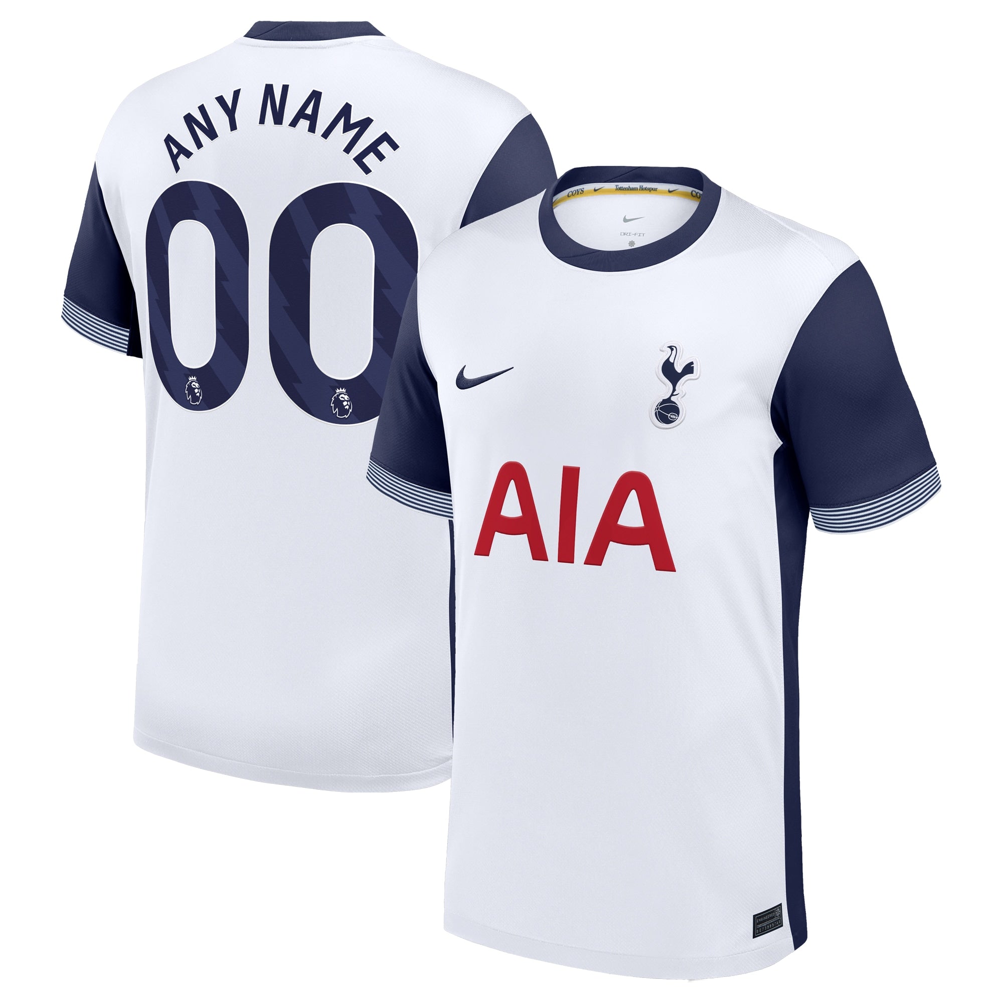 Tottenham Hotspur Nike 2024/25 Home Custom Jersey – White