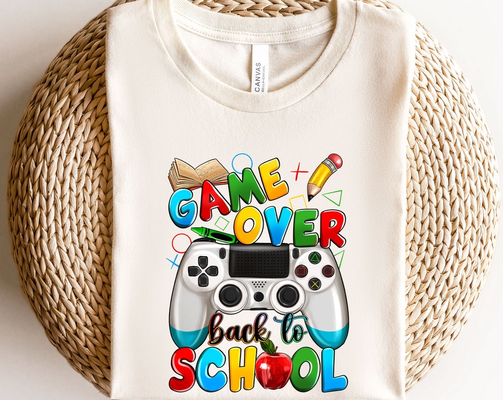 Game Over Back To School Shirt, Back To School Shirt, First Day Of School, Kids Back To School Shirt, Gaming School Shirt - Independence Day 2024  Moderndaydecors