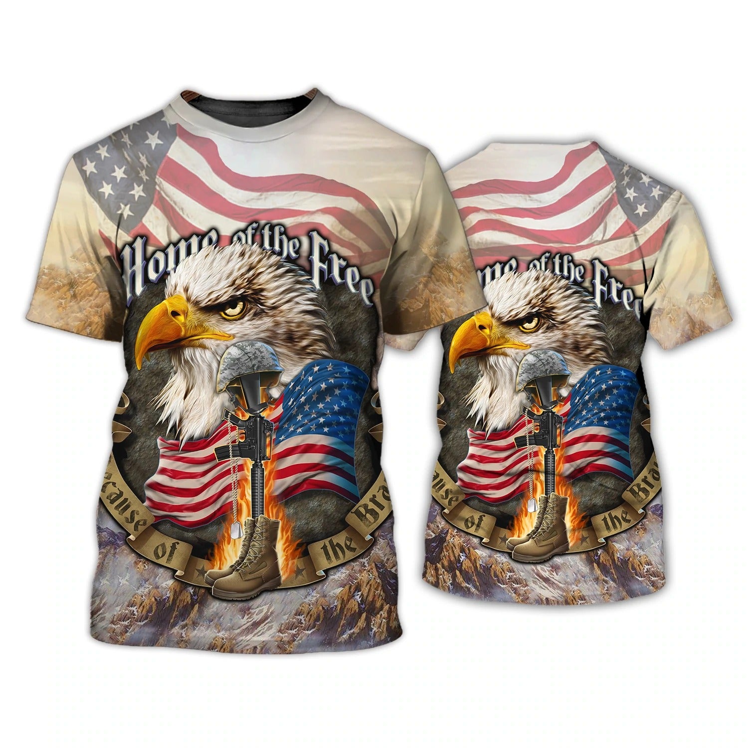 Eagle American Home Of The Free 3D T Shirt 4Th Of July 3D Hoodie Independence Day Is Coming Hawaiian Shirt