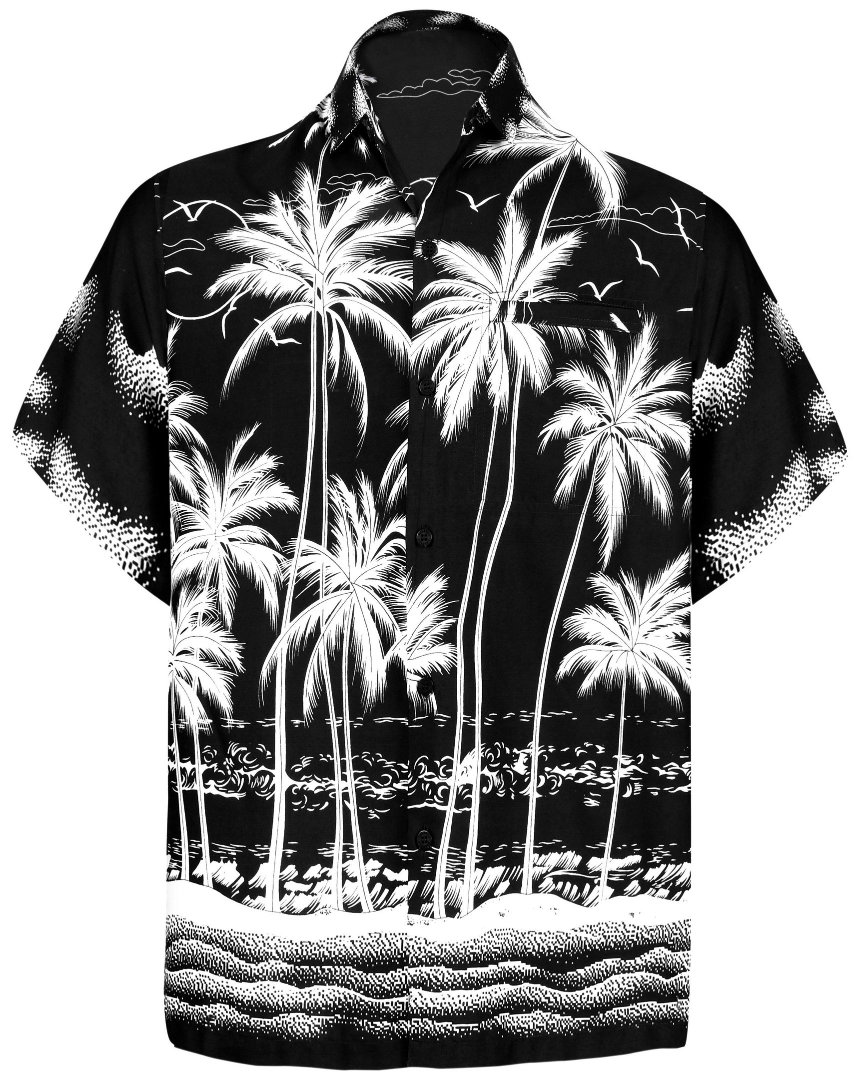 La Leela Men Casual Beach Hawaiian S …