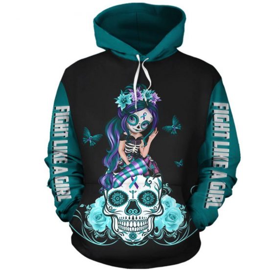 Skull Gift Purple And Teal Wearing S …
