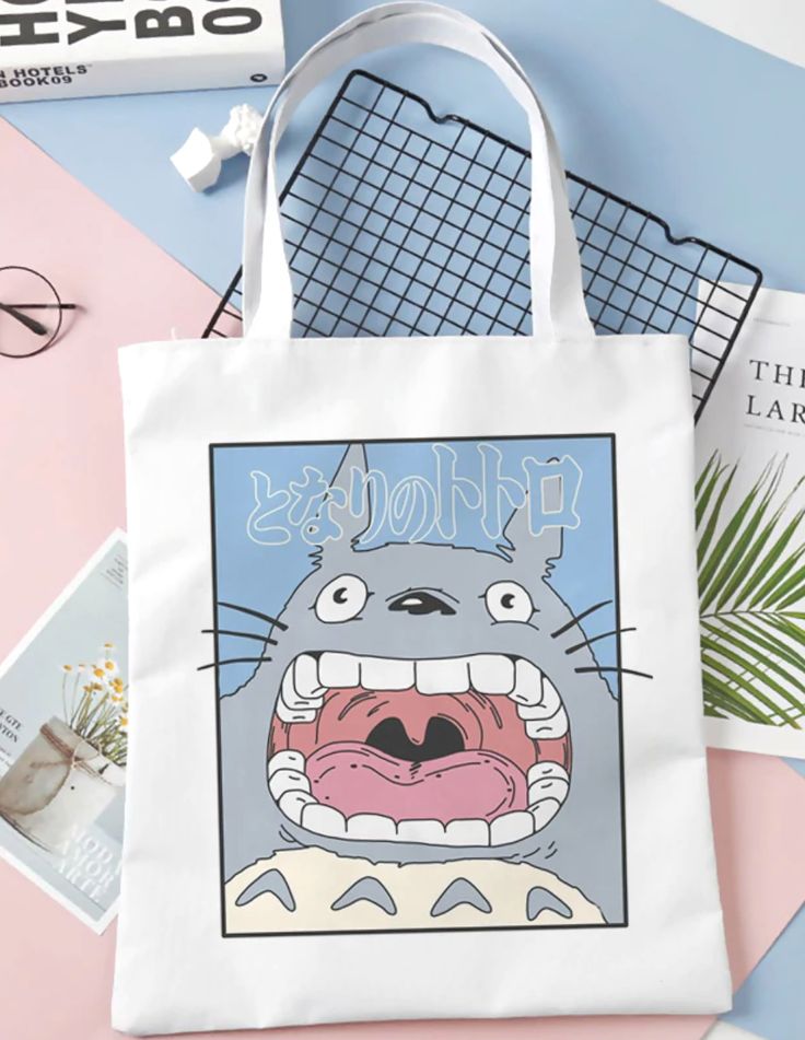 My Neighbor Totoro Tote Bag – Akubi, Best Tote Bags Ideas, Cute Tote Bags Ideas, Tote Bag Design Ideas, Girls Tote Bag, Best Canvas Tote Bags Ideas