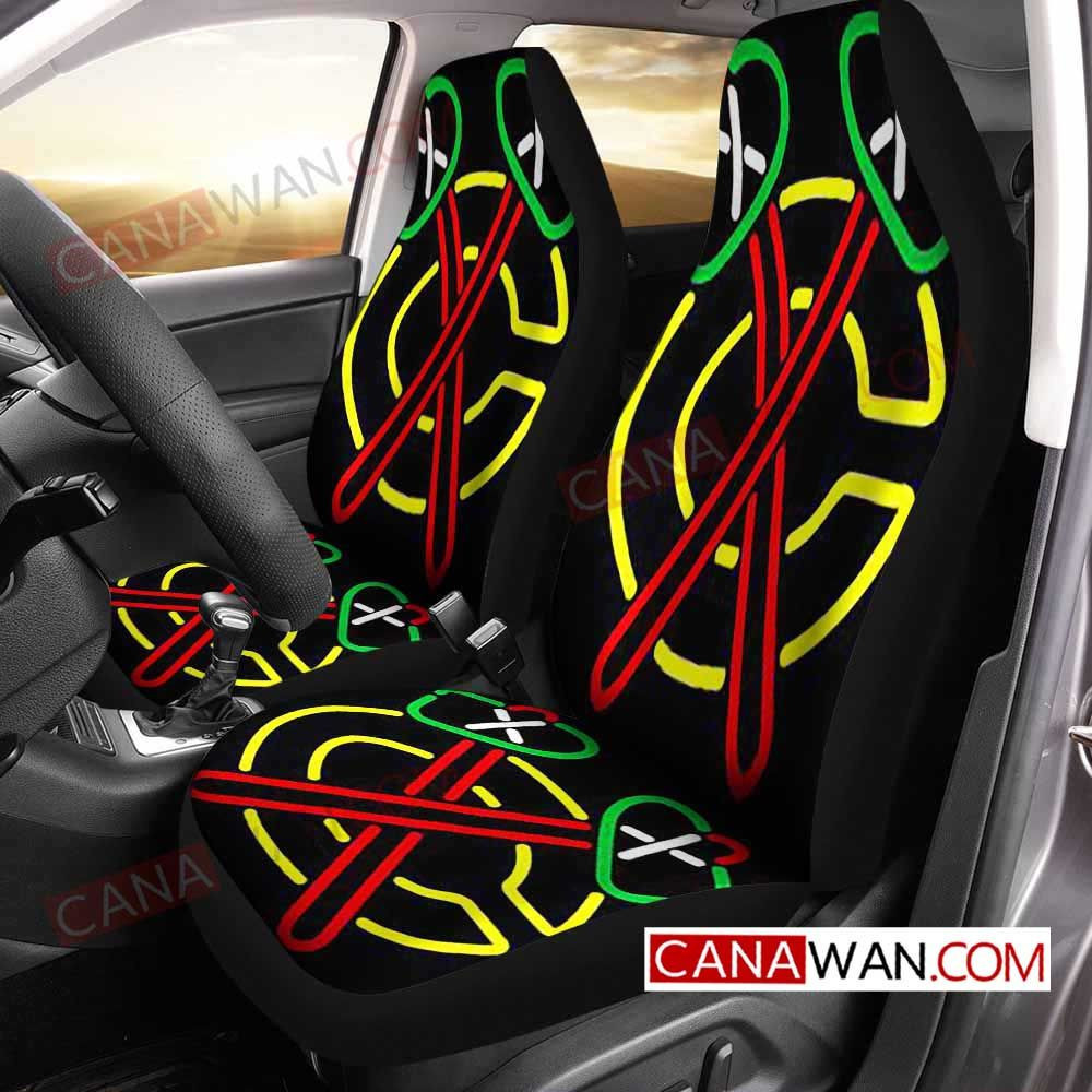 Chicago Blackhawks Car Seat Cover Set CSC2469