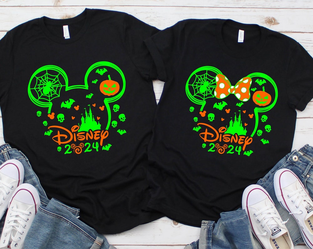 Disney Halloween 2024 Custom Shirt,Custom Halloween Disney Tshirt,Disney Family Matching Halloween Tee,Disneyland Halloween Shirts,Fall Tee x Trending 2024 X Decanow