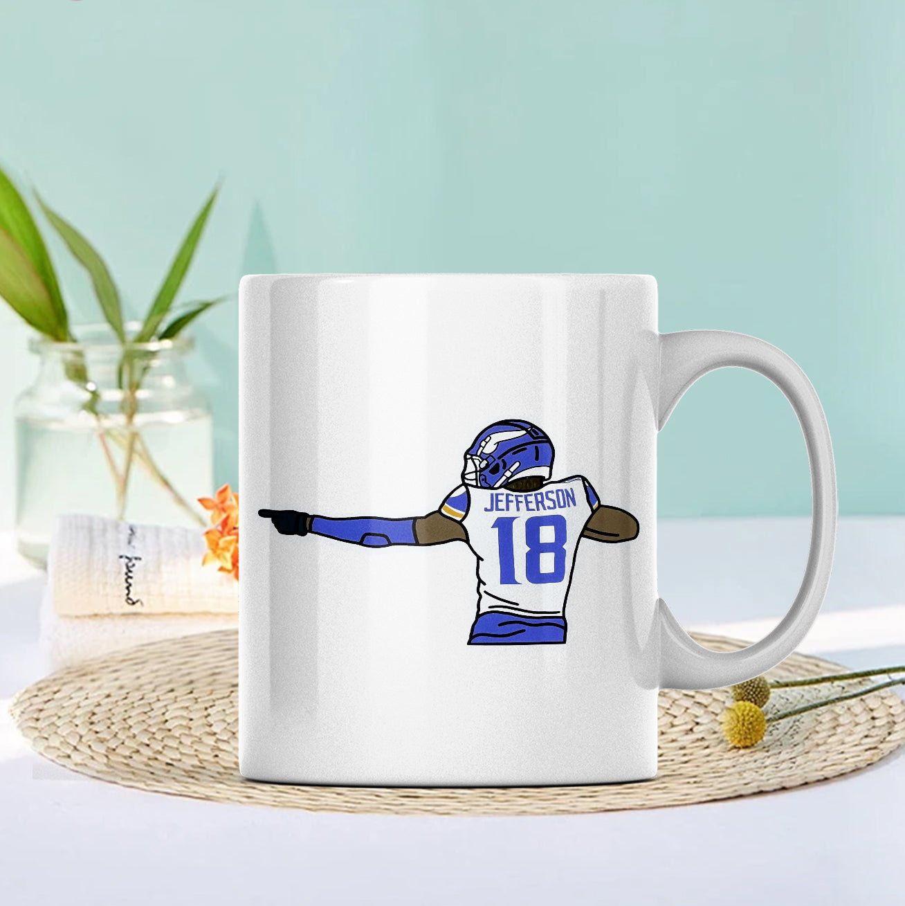 Minnesota Vikings Kirk Cousins Fans Gift 11Oz Mug Football Coffee Cup Valentine'S Day Gifts Fashion24Hs