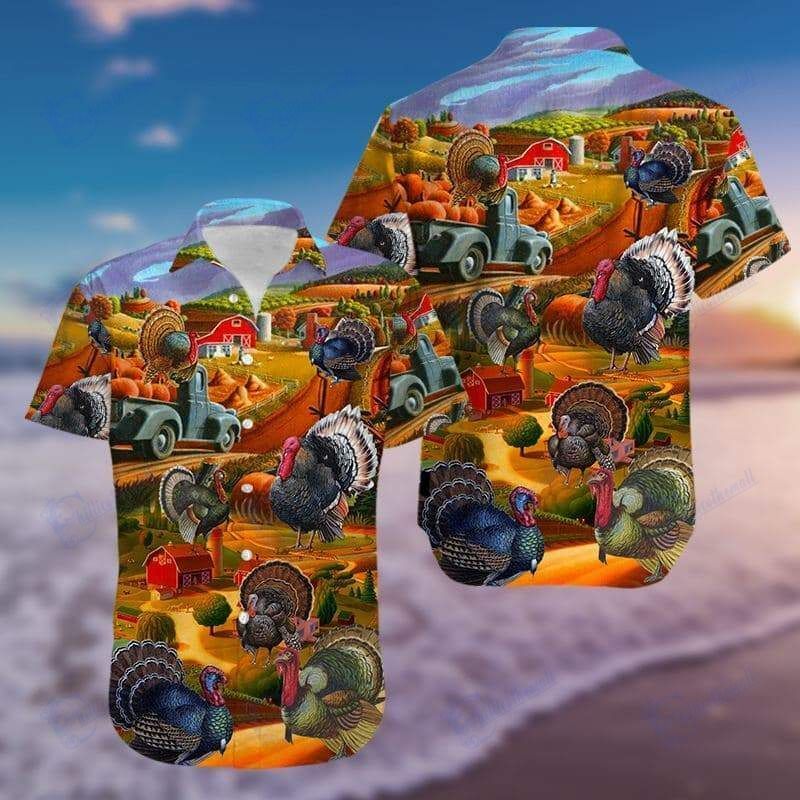 Hawaiian Aloha Shirts Turkey On Thanksgiving