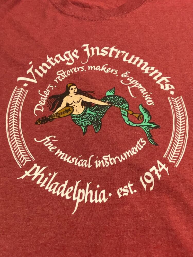 Vintage Instruts Music Store Philadelphia Pa Red T Shirt 2