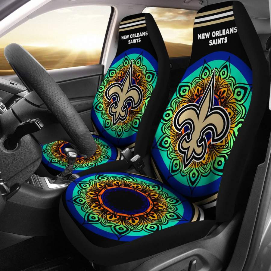 Unique Magical And Vibrant New Orleans Saints Car Seat Covers CSC9013