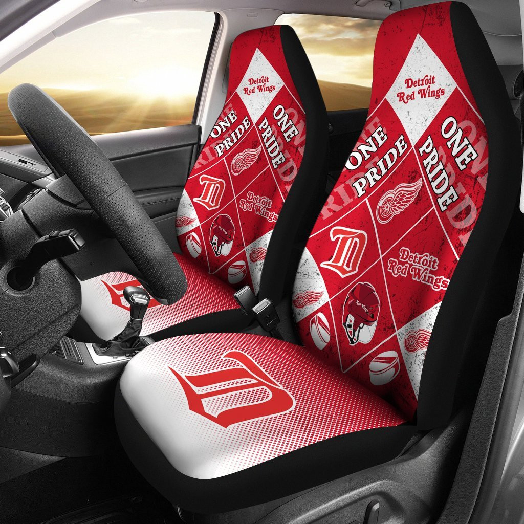 Detroit Red Wings Car Seat Cover Set CSC8112