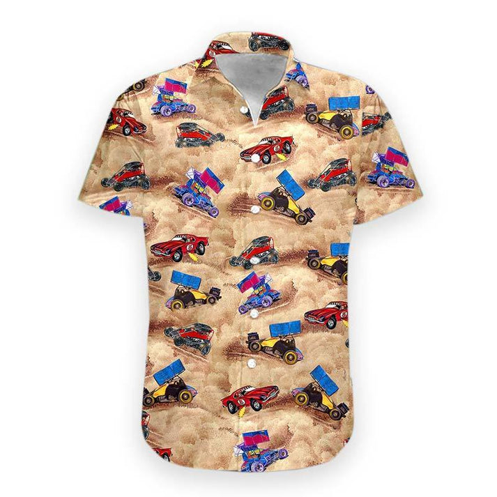 Lovelypod – 3D Dirt Track Racing Hawaiian Shirt For Men And Women