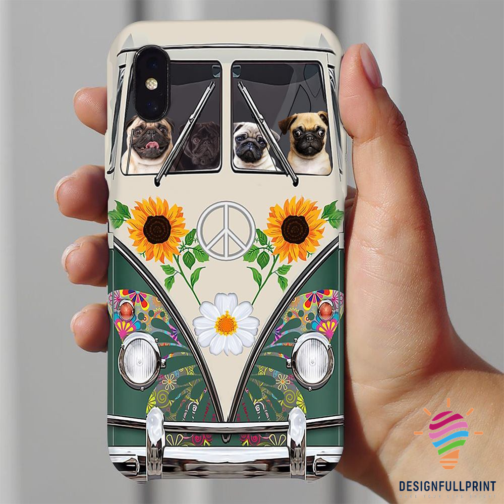 Gift For Hippie Pug Family Hippie Bu &hellip;