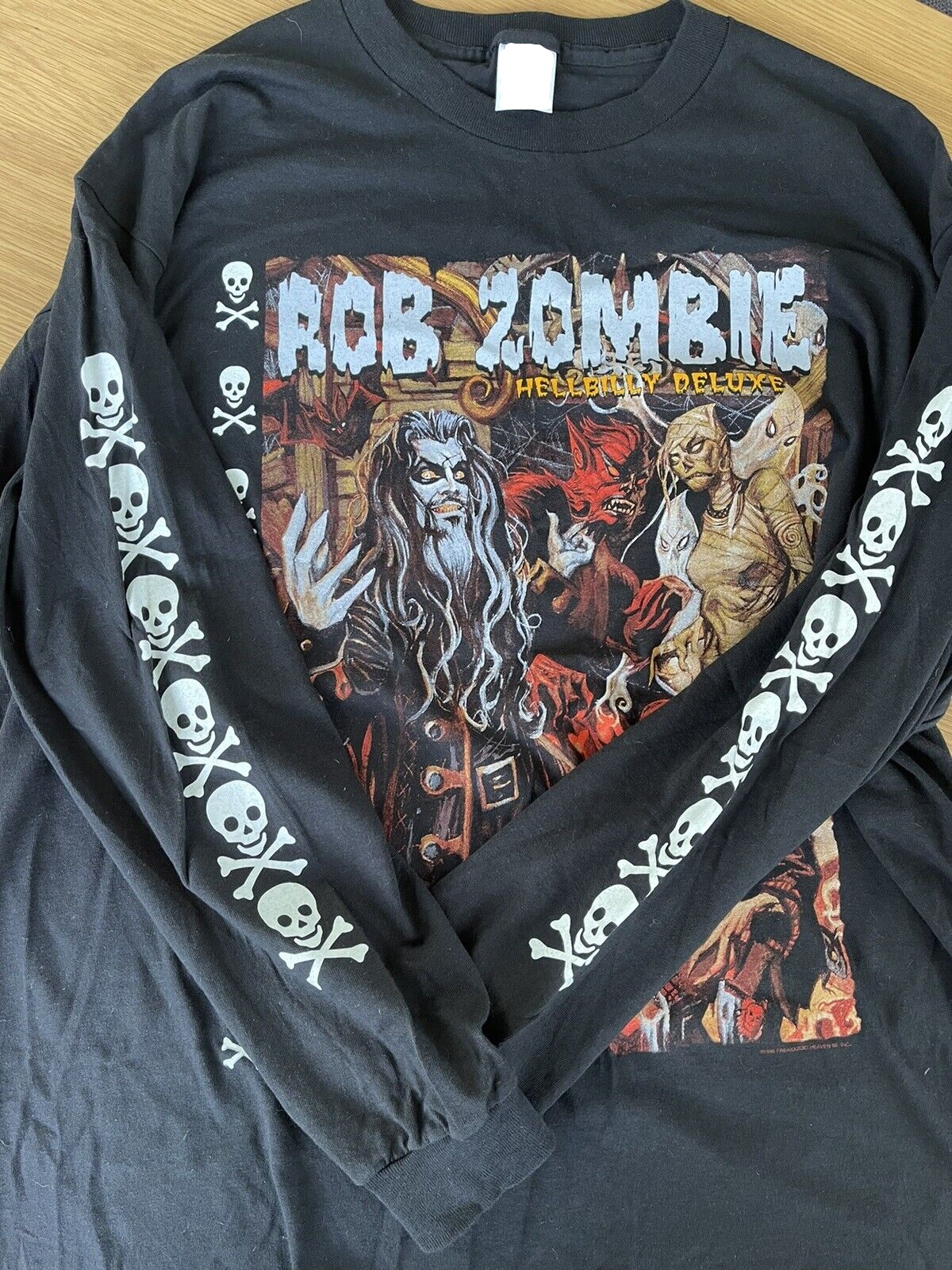 Vintage Rob Zombie Hellbilly Deluxe Long Sleeve Sweater Shirt Outfit