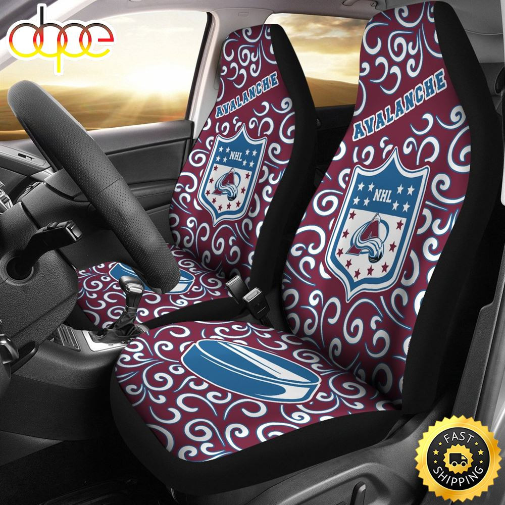 Colorado Avalanche Car Seat Covers Sets For Car CSC3413