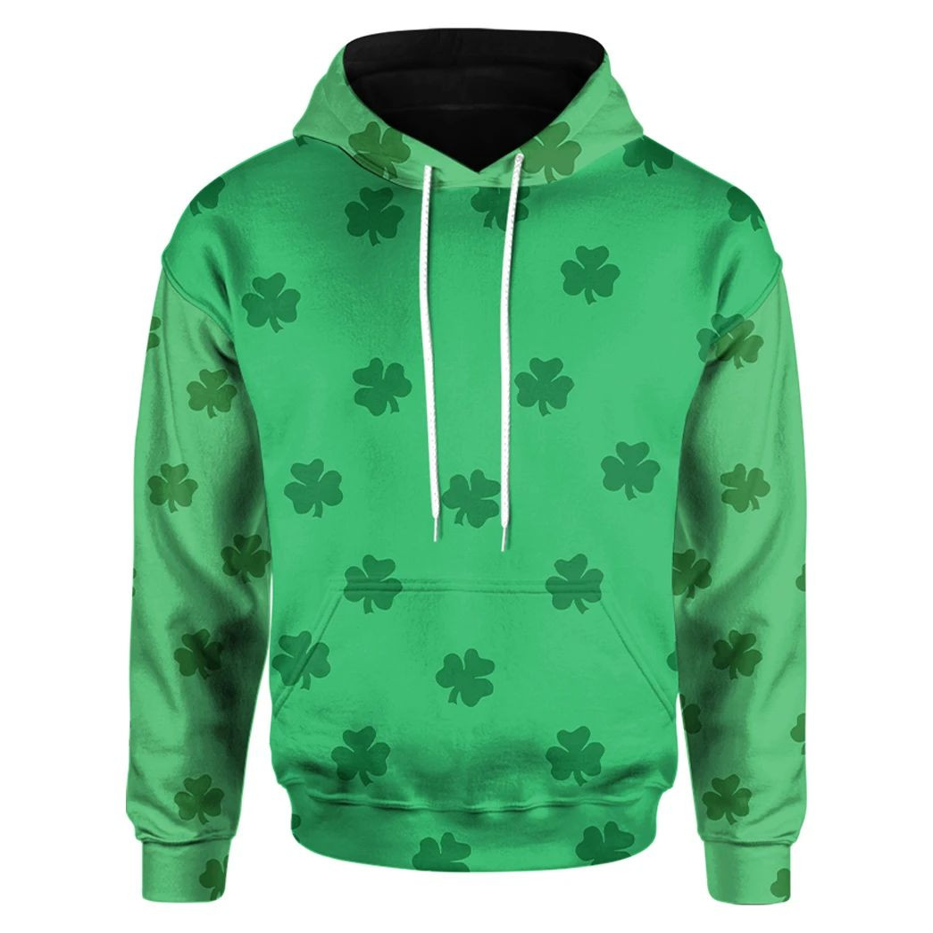 3D Saint Patrick’S Day Pattern Custom Hoodie